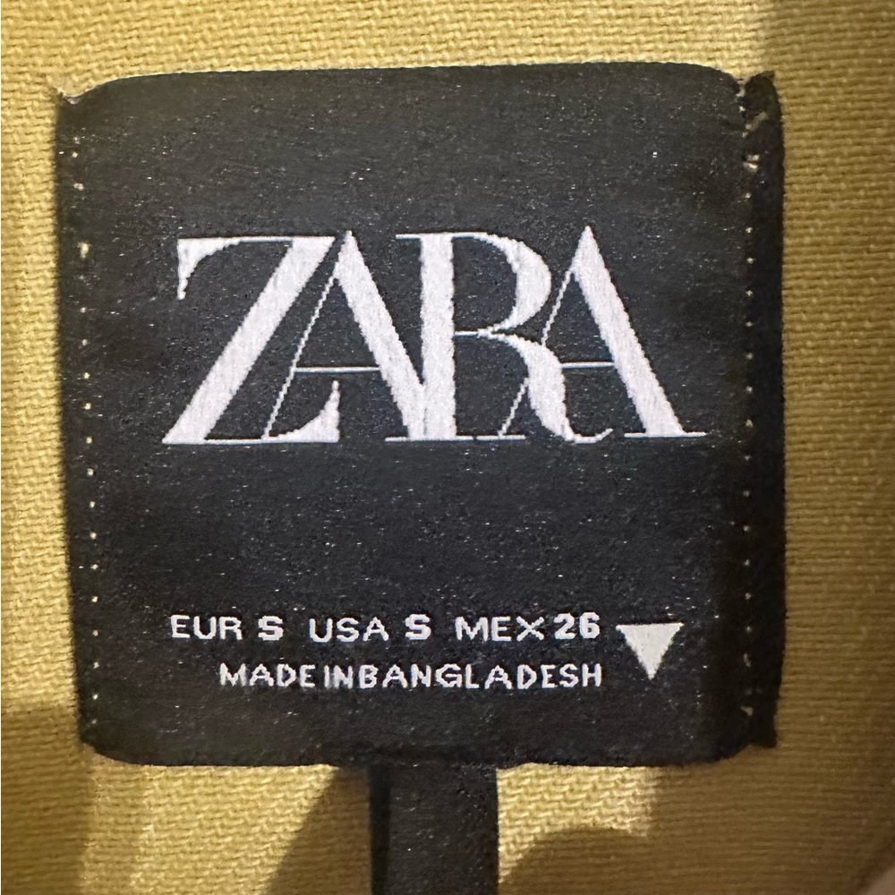 Zara Gabardine Patchwork Jacket Size Small *Overs… - image 6